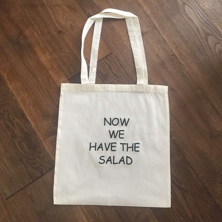 Now we have the salad